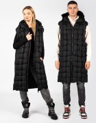LA HAINE INSIDE US Vesta unisex cu gluga si model matlasat -