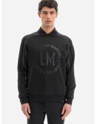 LA MARTINA Bluza sport cu imprimeu logo - Negru