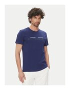 LA MARTINA Tricou barbati JS206 - Bumbac - Bleumarin - Bleumarin