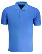 LA MARTINA Tricou polo barbati - cu mini logo brodat - Regular Fit - Albastru