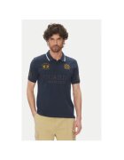 LA MARTINA Tricou polo barbati PK097 - Bumbac - Bleumarin