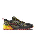 La Sportiva Pantofi Bushido III GTX cu garnituri contrastante pentru alergare pe teren accidentat - Negru/Galben pai/Gri inchis