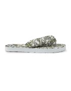 LA Water Papuci flip-flop cu model - Alb/Galben deschis