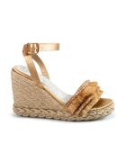 LA Water Sandale-espadrile cu talpa wedge - Maro nisip