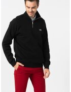 Lacoste Bluza sport cu fenta cu fermoar - Black