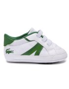 Lacoste Botosei cu insertii textile - Alb/Verde