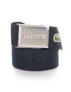 Lacoste Curea cu aspect tesut si logo - Bleumarin