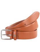 Lacoste Curea de piele cu catarama metalica - Maro