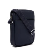 Lacoste Geanta crossbody de piele ecologica Core Essentials - Albastru