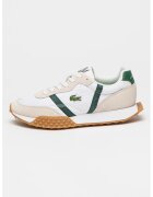 Lacoste Pantofi sport cu garnituri din piele intoarsa Spin - Alb/Grej