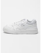 Lacoste Pantofi sport de piele cu sireturi - Alb optic