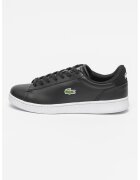 Lacoste Pantofi sport din piele cu garnitura din piele intoarsa Carnaby Set - Alb/Negru