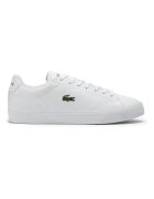 Lacoste Pantofi sport din piele cu garnituri din material sintetic - Alb