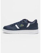 Lacoste Pantofi sport din piele cu logo T-Clip - Albastru indigo