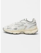 Lacoste Pantofi sport plasa cu garnituri de piele ecologica - Alb/Argintiu