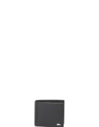 Lacoste Portofel de piele cu clapa - Negru