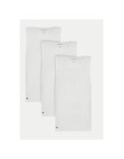 Lacoste Set de 3 maiouri barbati TH9009 - Sintetic - L INTL - Alb