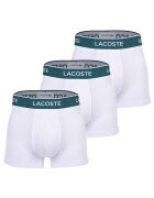 Lacoste Set de 3 perechi de boxeri din amestec de bumbac - Alb
