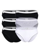 Lacoste Set de chiloti uni - 6 perechi - Alb/Gri/Negru stins