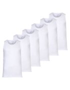 Lacoste Set de maiouri slim fit - 6 piese - Alb