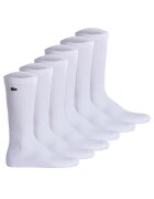 Lacoste Set de sosete lungi unisex - 6 perechi - Alb