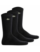 Lacoste Set de sosete lungi unisex cu logo - 3 perechi - Negru