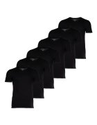 Lacoste Set de tricouri slim fit cu decolteu in V - 6 piese