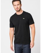 Lacoste Tricou cu decolteu la baza gatului si aplicatie logo discreta - Negru