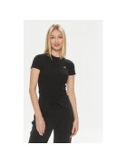 Lacoste Tricou dama - 303713997 - Bumbac organic - Negru - Negru