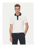Lacoste Tricou PH9879 522 alb/albastru navy - 100% bumbac