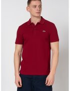 Lacoste Tricou polo slim fit din material pique - Visiniu