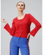 Laneria Cardigan uni cu nasturi - Rosu