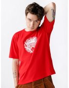 Laneria Tricou unisex cu imprimeu Dolly - Rosu