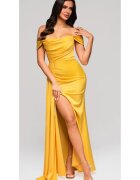Larica Rochie de seara Maxi LA-OM-DLR188 - Galben