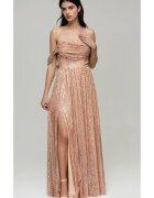 Larica Rochie de seara Maxi LA-OM-DLR228 - Auriu