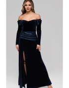 Larica Rochie de seara maxi LA-OM-DLR254 - Albastru inchis
