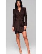 Larica Rochie eleganta midi LA-OM-DLR166 - Maro