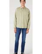 Larston Blugi Wrangler Slim Tapered - albastru închis - Albastru
