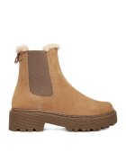Lasocki Botine bej din piele naturala pentru femei - Bej