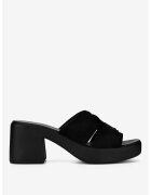 Lasocki Papuci dama 5905588618591 - Piele nabuc - Negru - Negru