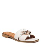 Lasocki Papuci flip-flop dama - Piele naturala - Alb - Alb