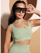 Laura Baldini Bustiera cu aspect 2in1 - pentru fitness - Verde pal