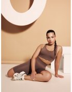 Laura Baldini Bustiera sport cu model uni - Maro deschis
