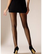 Laura Baldini Dres tip plasa cu dunga pe spate - Negru