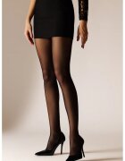 Laura Baldini Dres uni transparent - Negru