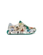 Laura Vita Pantofi sport dama - BURTON 127 - Piele naturala - Multicolor - Multicolor
