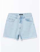 LC WAIKIKI Blugi scurti cu croiala mom-fit - Albastru deschis