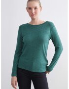 LC WAIKIKI Bluza cu decolteu rotund si model cu buline - Verde