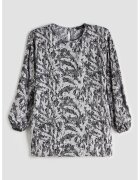 LC WAIKIKI Bluza cu imprimeu abstract - Gri inchis