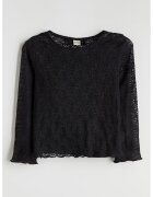LC WAIKIKI Bluza de dantela cu decolteu rotund - Negru